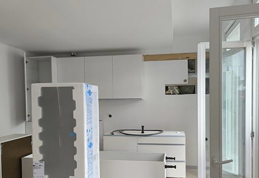 Fotografia da obra em curso no Apartamento Porto, no portfólio da Studio Concept