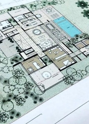 Planta de arquitectura para ilustrar o serviço de arquitectura e projectos de arquitectura da Studio Concept Lousã